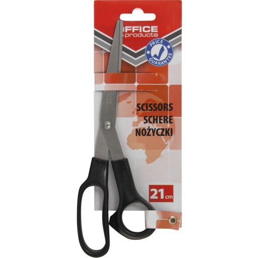 Kancelárske nožnice Office Products 21 cm čierne