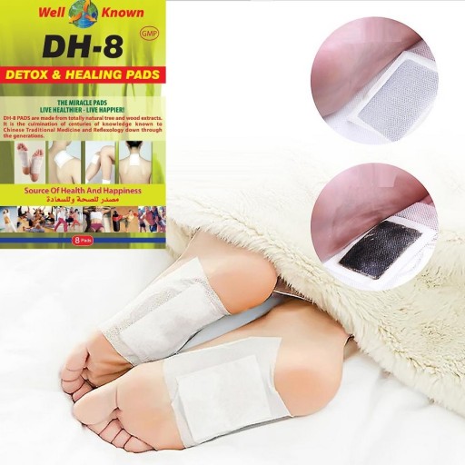 DETOXNÉ NÁPLAHY ČISTIACE TOXÍNY DH-8 PRE DETOXIKÁCIE NA NOHY PREMIUM