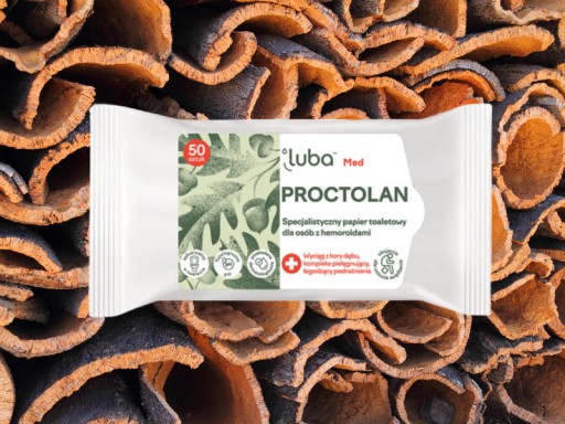 Luba Proctolan vlhčený papier 50 ks s chlopňou