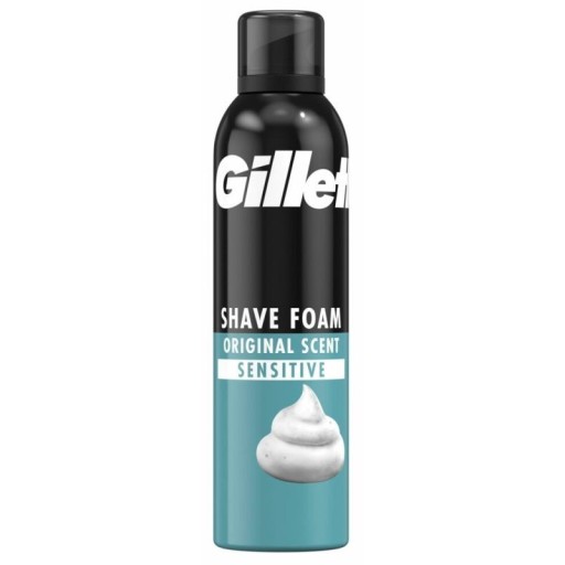 Gillette Sensitive Skin Pena na holenie pre citlivú pokožku 300 ml