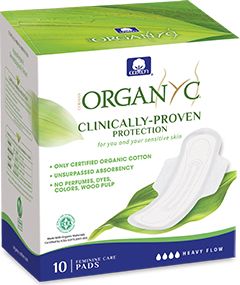 Prírodné hygienické vložky na noc 10 ks