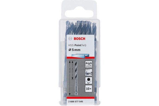 6-bodový vrták do kovu 5,0 mm HSS POINTTEQ BOSCH