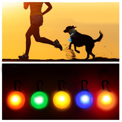 LED SVETLO NA PRÍVESKU PSA NA GOLÍREKU