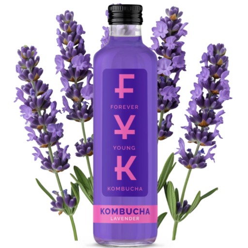 Kombucha Levanduľový čaj 0,25l Forever Young FYK nápoj 250ml LEVANDUĽA