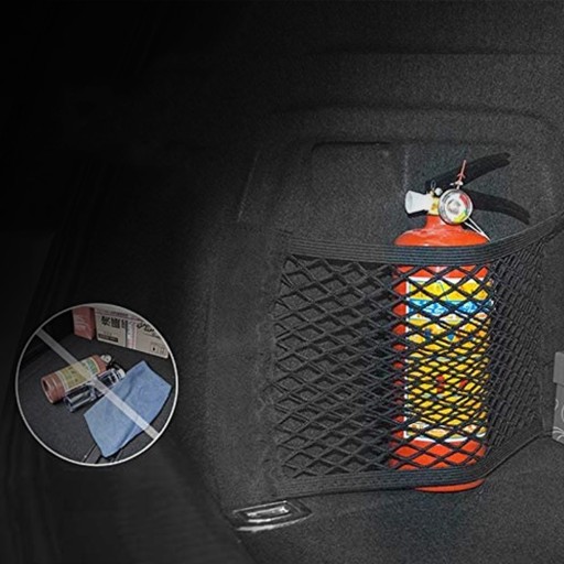 ORGANIZÁTOROVÁ SIEŤ S VRECKOM NA VELCRO DO KUPU AUTA SILNÁ KAPACITA 50x25