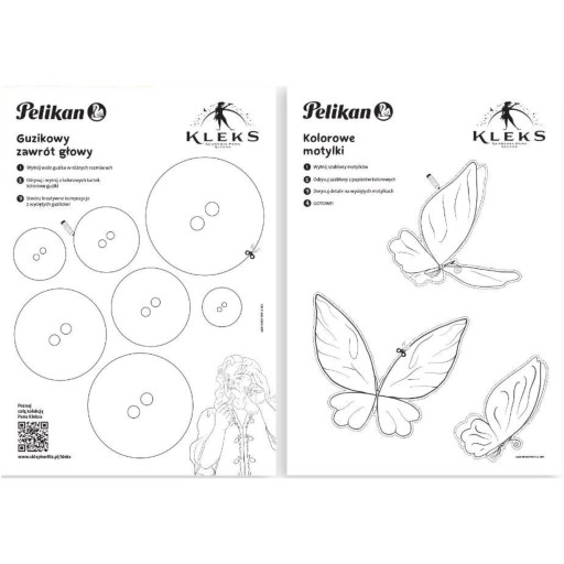 Podložka na maľovanie Pelikan Kleks, 10 listov + 2 návody, kreatívna, farebná