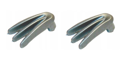 LEGO Weapon Claws Pazúry Pearl Silver Flat Silver 2 kusy 6004345 10187
