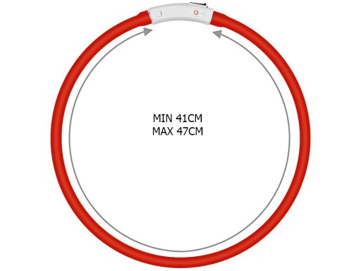 LED obojok pre psov a mačky, nastaviteľný cez USB