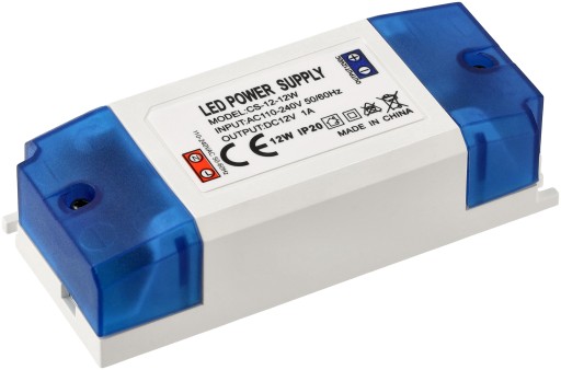 12V LED ZDROJ NA NÁBYTOK 1A 12W PRE LED PÁS Transformer