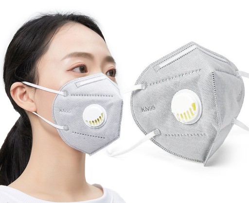 KN95 MASKA S VENTILOM S FFP2 FILTROM Šedá