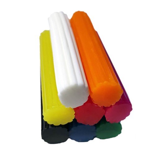 Fluorescenčná plastelína 8col x6,5cm 65g HERLITZ