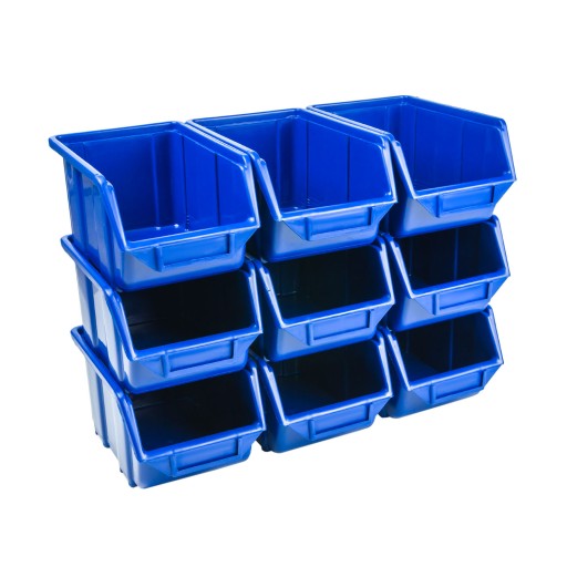 Organizér kontajnerov na odpadky modrý 245x160x126