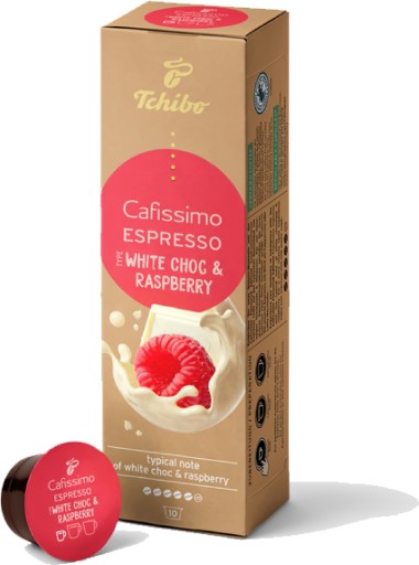 Tchibo Cafissimo White Choc & Raspberry kapsuly 10 kapsúl