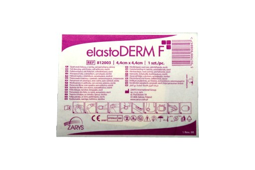 elastoDERM F sterilný fóliový obväz 4,4x4,4 cm