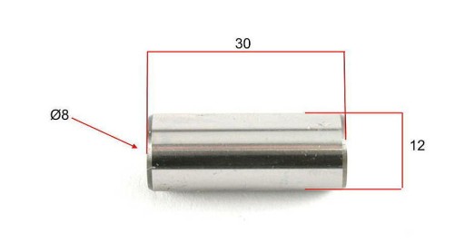 PIN PIN Hriadeľ ojnice piestu SIMSON S51 12mm