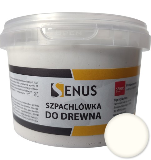 Senus tmel na drevo 1kg BIELY