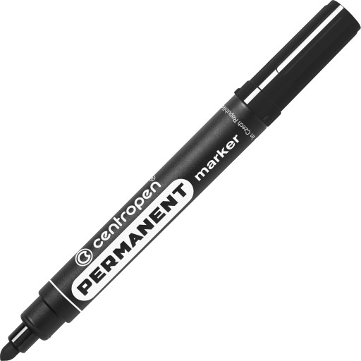 Permanentný popisovač Centropen čierny 10 kusov