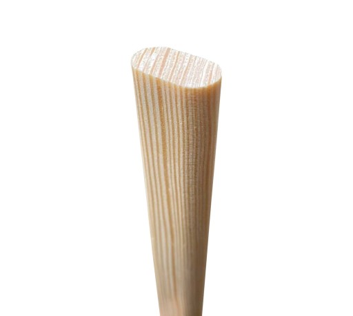Oválna priečka na posteľ, priemer 12/22, 63 cm, borovica