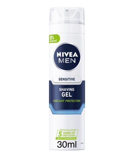 Nivea Men Sensitive upokojujúci gél na holenie MINI 30ml