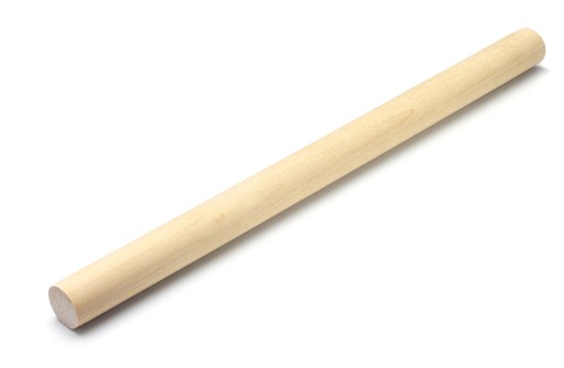 Drevená makramé tyčinka 10 mm, dĺžka: 30 cm. Palica, palica z dreva