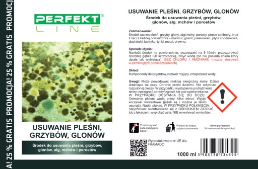 Odstraňovač plesní a húb, 1L