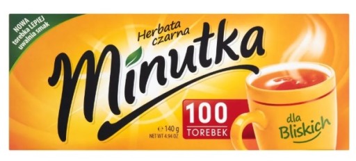 Minutka čierny expresný čaj 100 vrecúšok