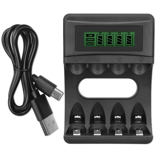Univerzálna nabíjačka pre Ni-MH prstové batérie typu R03 AAA R6 AA LCD