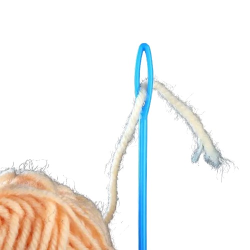 PLASTOVÉ IHLY NA VYŠÍVANIE VLNENÉ PRIADZE 7cm 9cm