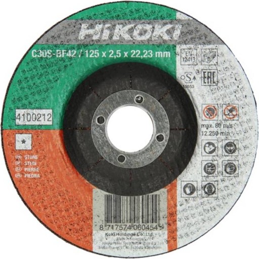 KONKÁVNY REZNÝ DISK NA REZANIE KAMEŇA 125x2,5mm HiKOKI 4100212