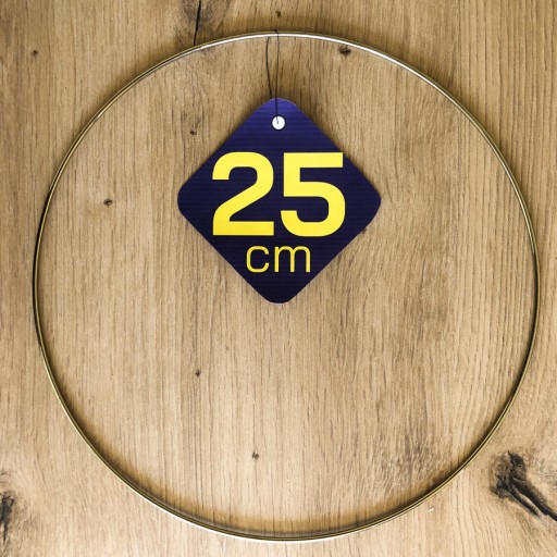 ZLATÁ kovová obruč - drôtený kruh Ø 25 cm