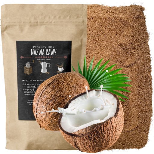 INSTANTNÁ káva s príchuťou KOKOS 100g kvalita