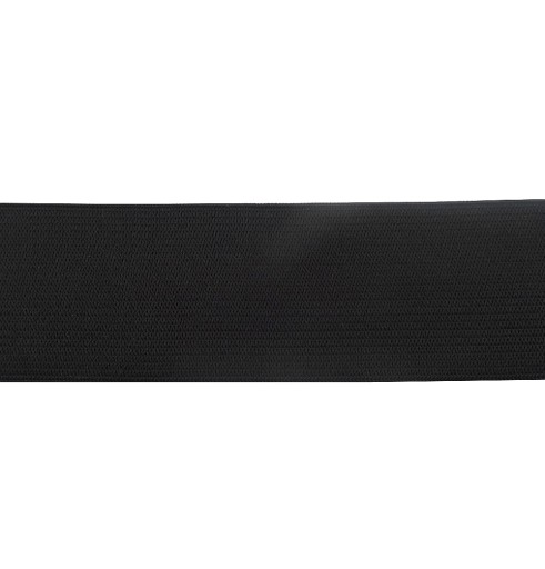 Pletená elastická 3,5cm ČIERNA 1m Leštička plná 0115