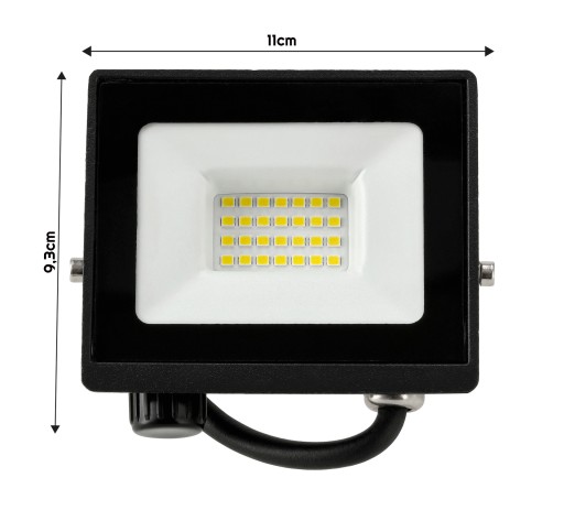 Halogénový LED reflektor 20W 4500K SLIM 2v1 s možnosťou pripojenia senzora