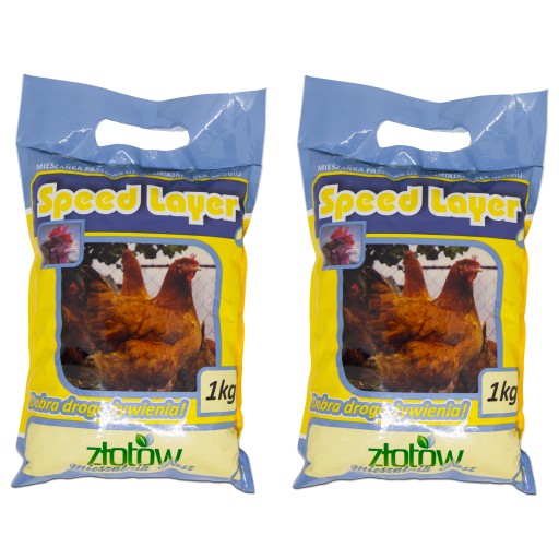 Kŕmna zmes Speed Layer - Posilňovač znášky, pre nosnice – 2 x 1 kg
