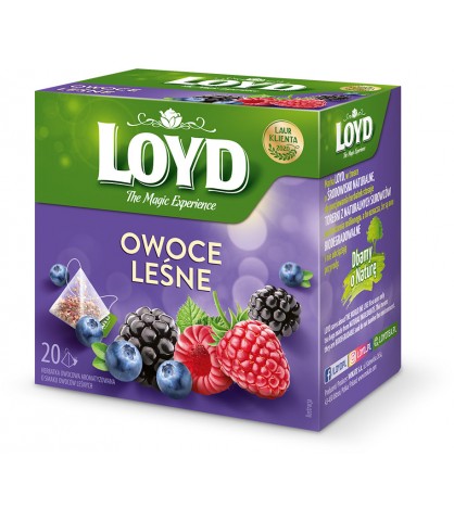 Ovocný čaj v pyramídach Loyd lesné plody 20 ks