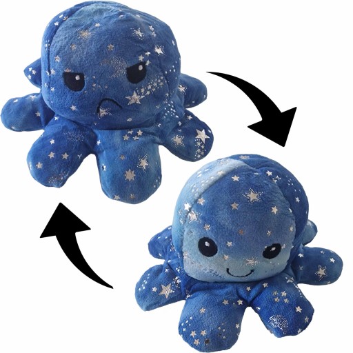 OBOJSTRANNÁ PLYŠOVÁ HRAČKA CHOBOTNICE MASKOT PRE DETI
