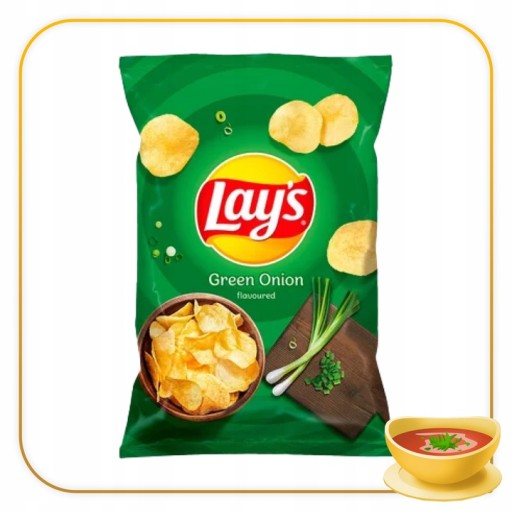 Lays čipsy s príchuťou zelenej cibule 130g