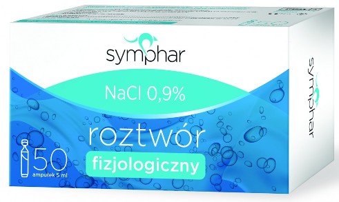 SYMPHAR BABY fyziologický roztok NaCl 0,9% 50 x 5ml