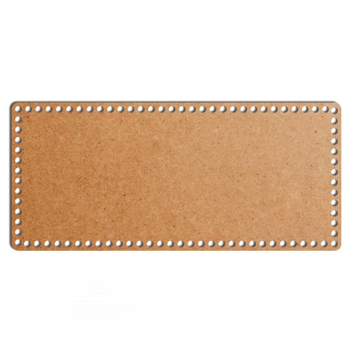 šedý základný košík dno 22x49cm HDF obdĺžnik