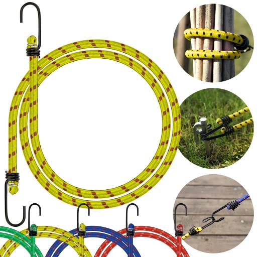 Gumy do batožiny 110cm, 3 ks, flexibilné transportné sťahovacie šnúry