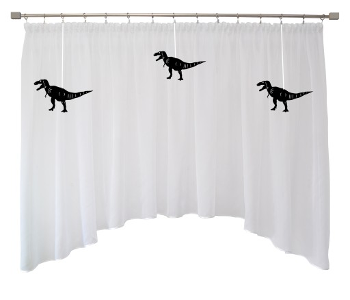 Dekoračný prívesok, prelamovaná dekorácia, Dinosaurus, čierna