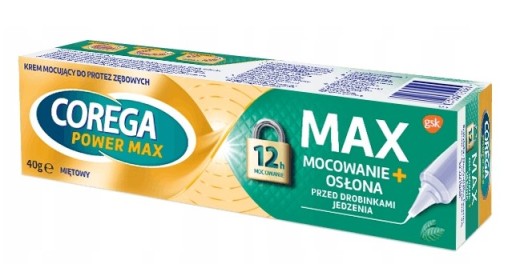 COREGA Power Max krém na zubné protézy 40 g