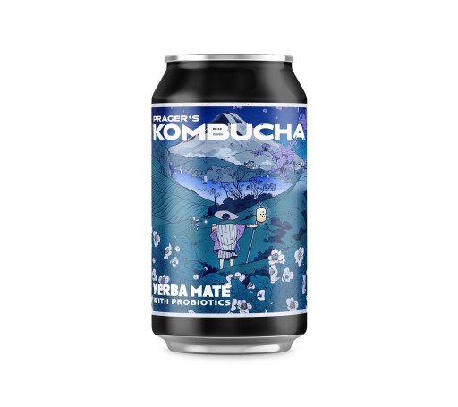 PREMIUM ROSA Kombucha yerba maté 330ml