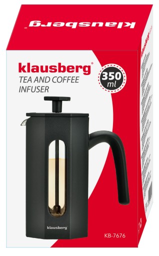 Piestový kávovar/čajník 350ml French Press KLAUSBERG džbán