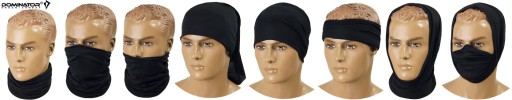 BANDANA BANDANA SCARF DOMINATOR SCARF, ČIERNA