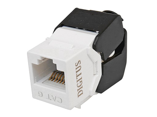 RJ45/8P8C zásuvka kat.6 UTP typ KEYSTONE beznástrojové kontakty LSA DIGITUS
