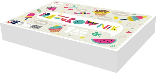 NÁKRESOVÝ PAPIER 1KG ŠABLÓNY PRE DETI XXL