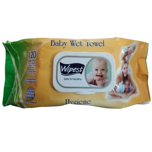 Wipest Safe & Healthy Hygiene Wet Towel 120ks vlhčené obrúsky