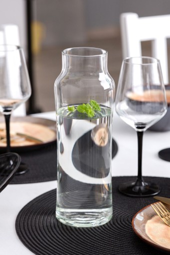 Sada: Karafa 1 l a poháre na vodu a nápoje 350 ml Royal Leerdam Slim Coo