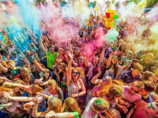 Farebné HOLI POWDER Festival FIALOVÁ Fialová 70g Holli